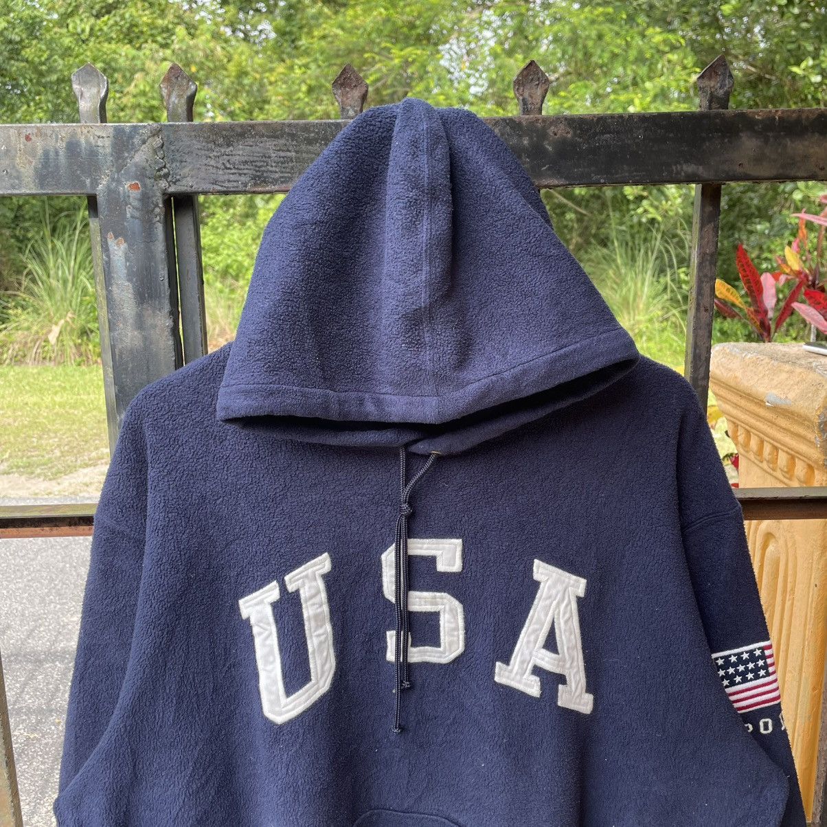 Polo Ralph Lauren 🔥Polo Sport Ralph Lauren USA Pullover Fleece Sweater Hoodie Size US XL / EU 56 / 4 - 4 Thumbnail