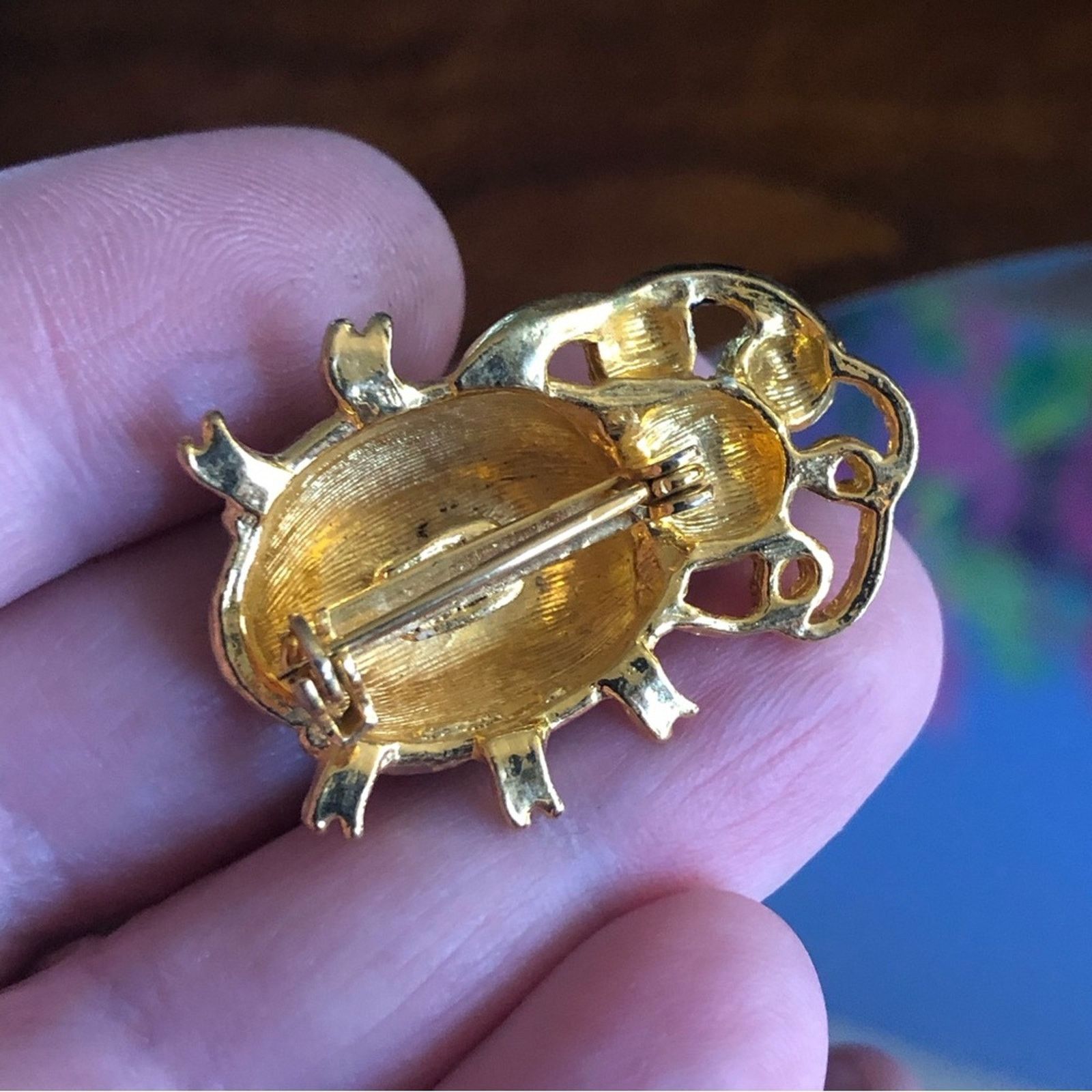 Vintage Vintage enamel insect brooch pin Size ONE SIZE - 8 Thumbnail