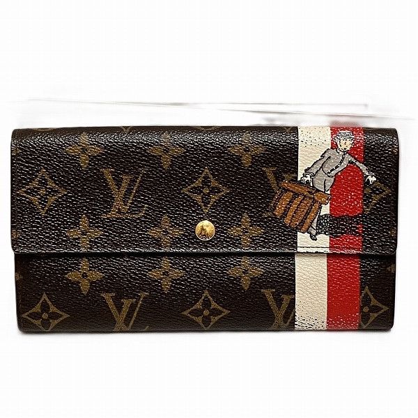 Louis Vuitton Louis Vuitton Louis Vuitton Portefeuille Sarah Monogram Wallet Canvas Long Wallet M60034 Size ONE SIZE - 1 Thumbnail