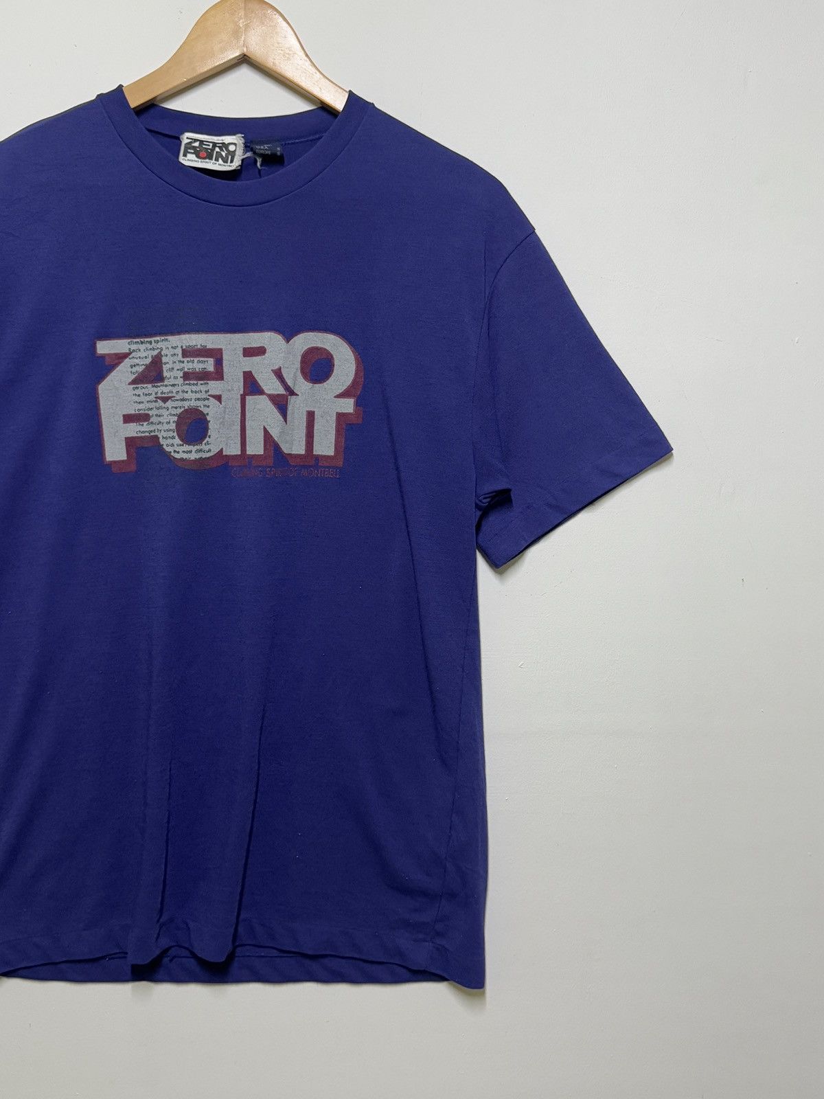Point Zero Vintage Zero Point Single Stitch Poem Climbing Spirit Tshirt Size US M / EU 48-50 / 2 - 4 Thumbnail
