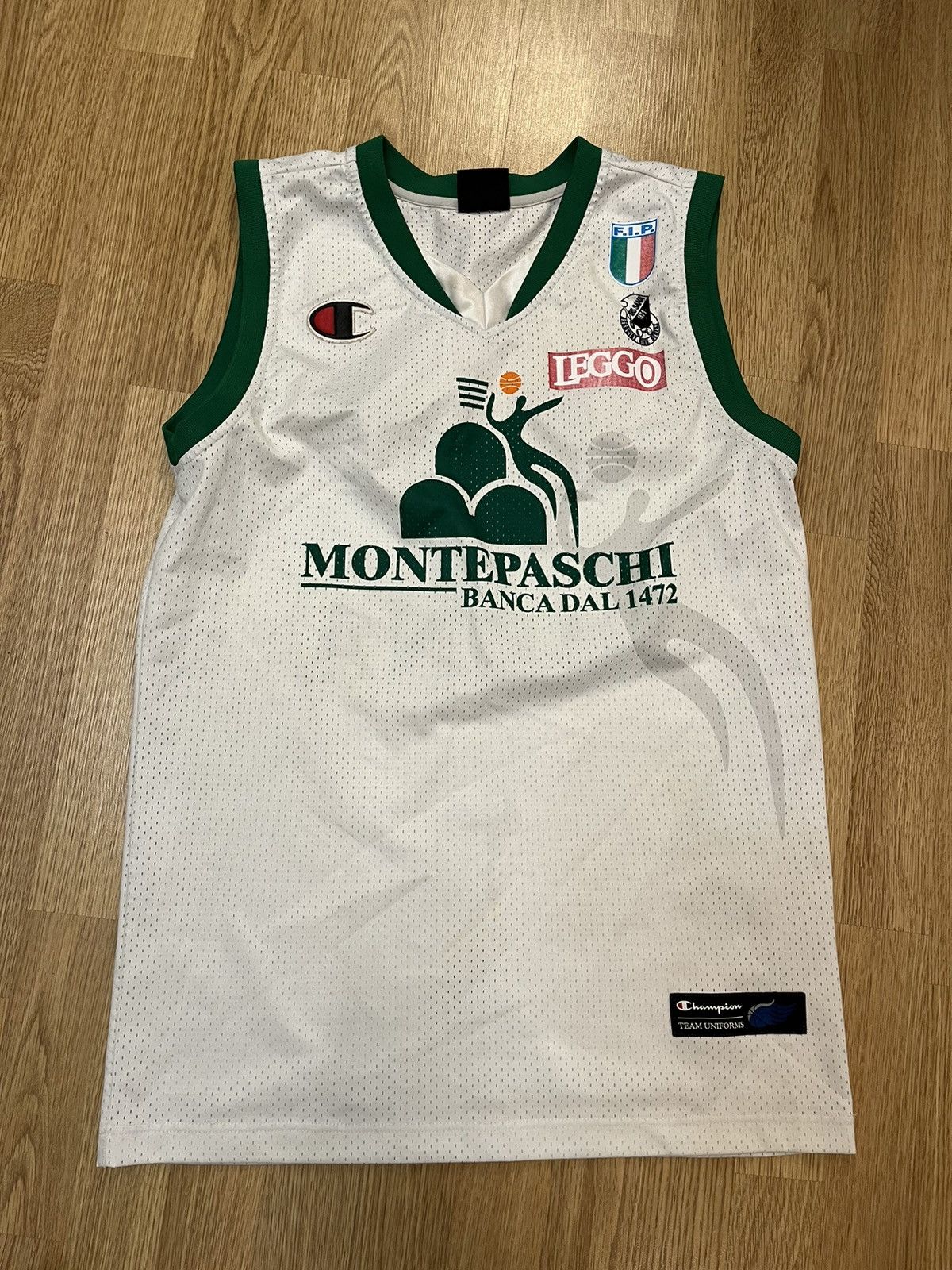 Champion Vintage Montepaschi Siena Basketball Champion Italy Jersey Grailed