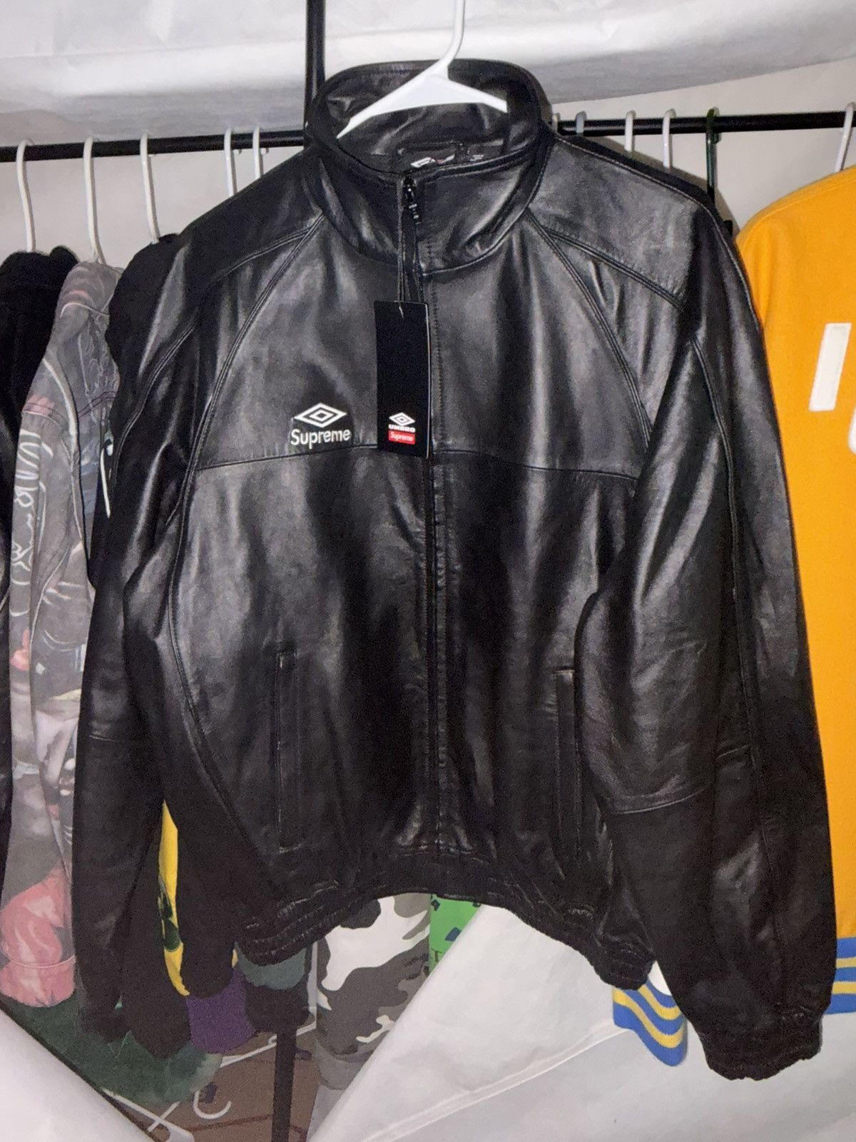Supreme × Umbro Supreme Umbro Leather Track Jacket Size US M / EU 48-50 / 2 - 1 Thumbnail