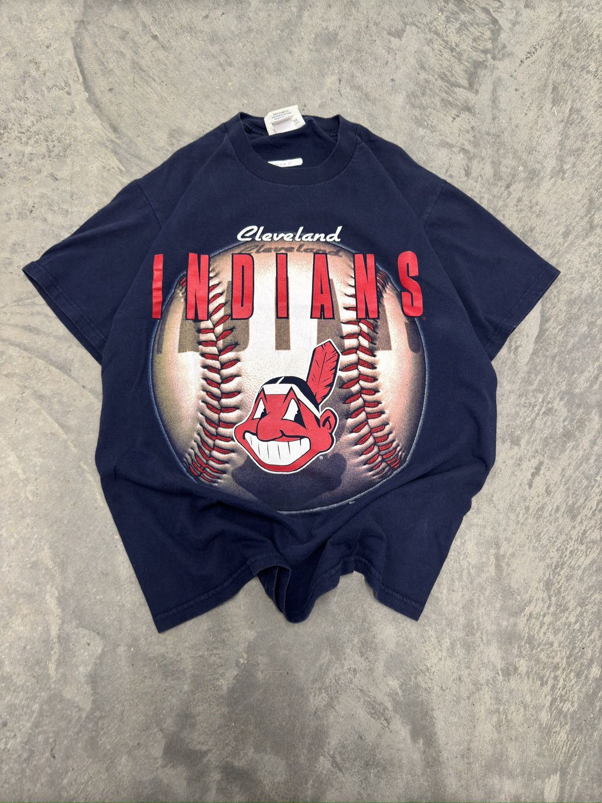 Nutmeg × Vintage vintage 90s indians mlb tshirt Size US M / EU 48-50 / 2 - 1 Thumbnail