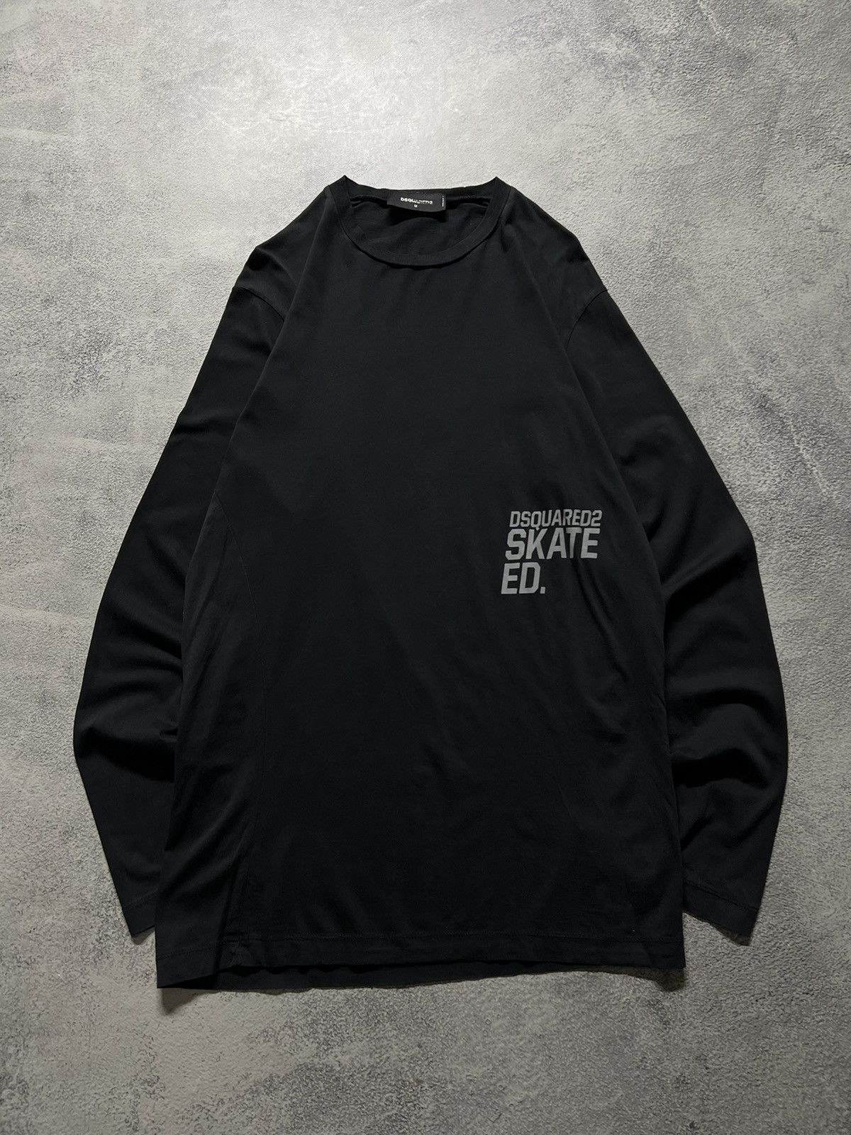 Dsquared2 Vintage Y2k Dsquared 2 Skate Ed🖤 Reflective Logo Long Sleeve Size US M / EU 48-50 / 2 - 9 Thumbnail