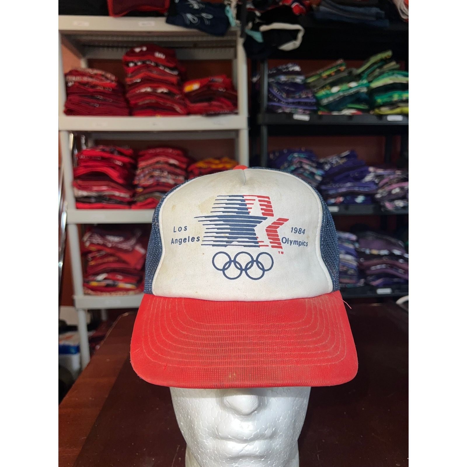 Vintage Vintage Los Angeles Olympics Snapback Worn Hat Cap VTG 1984 Size ONE SIZE - 1 Thumbnail