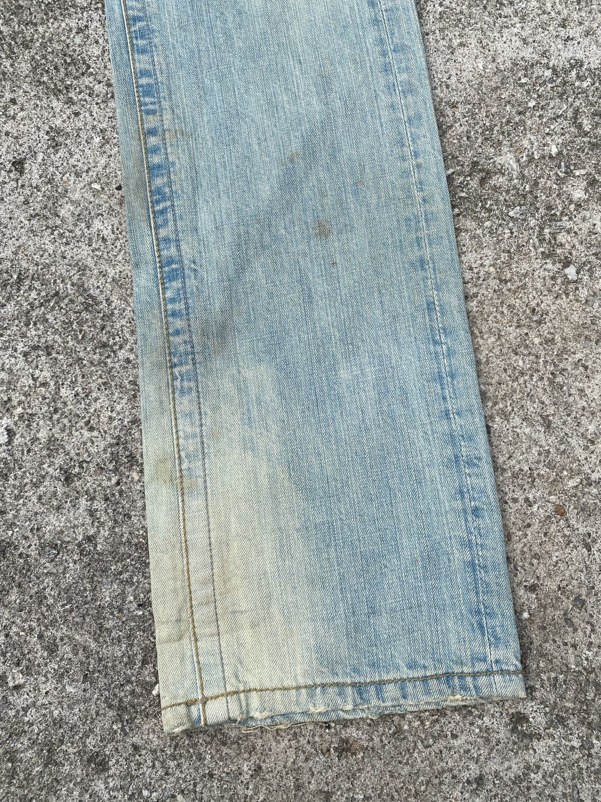 Army Of Me × Japanese Brand Army Of No Distressed Rusty Faded Blue Jeans Size US 31 - 5 Thumbnail
