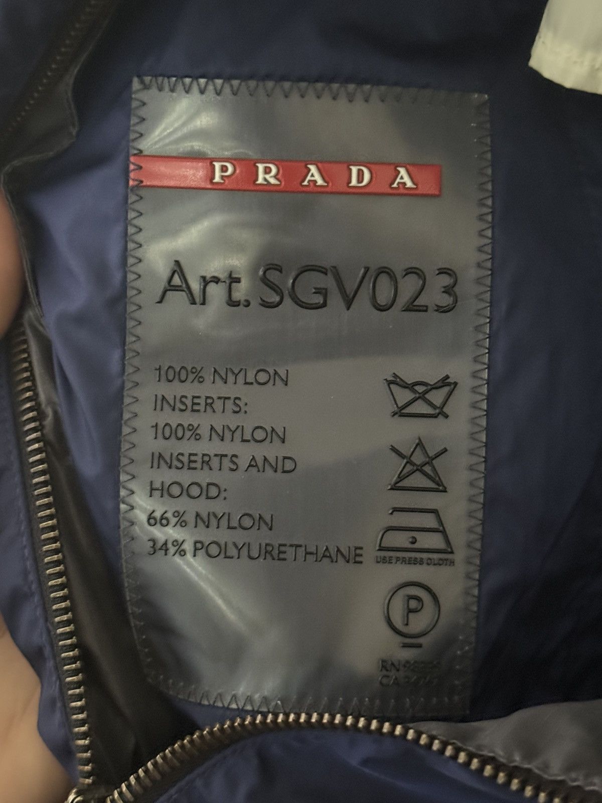 Prada Prada SS08 Grey and Blue Sport Linea Rossa Jacket Size US S / EU 44-46 / 1 - 4 Thumbnail