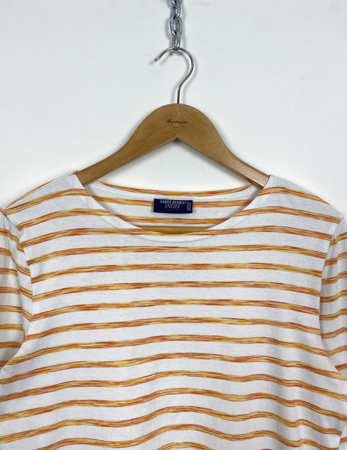 Designer × Saint James × Vintage Vintage Saint James Long Sleeve Shirt Womens Sz M Size M / US 6-8 / IT 42-44 - 2 Thumbnail