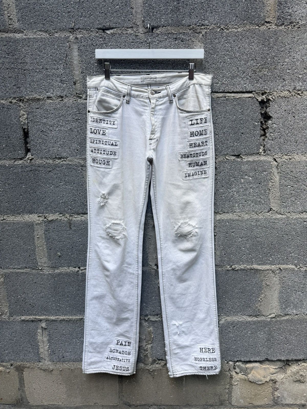 Number (N)ine AW04 Number (N)ine Patches Denim Size US 32 / EU 48 - 1 Thumbnail