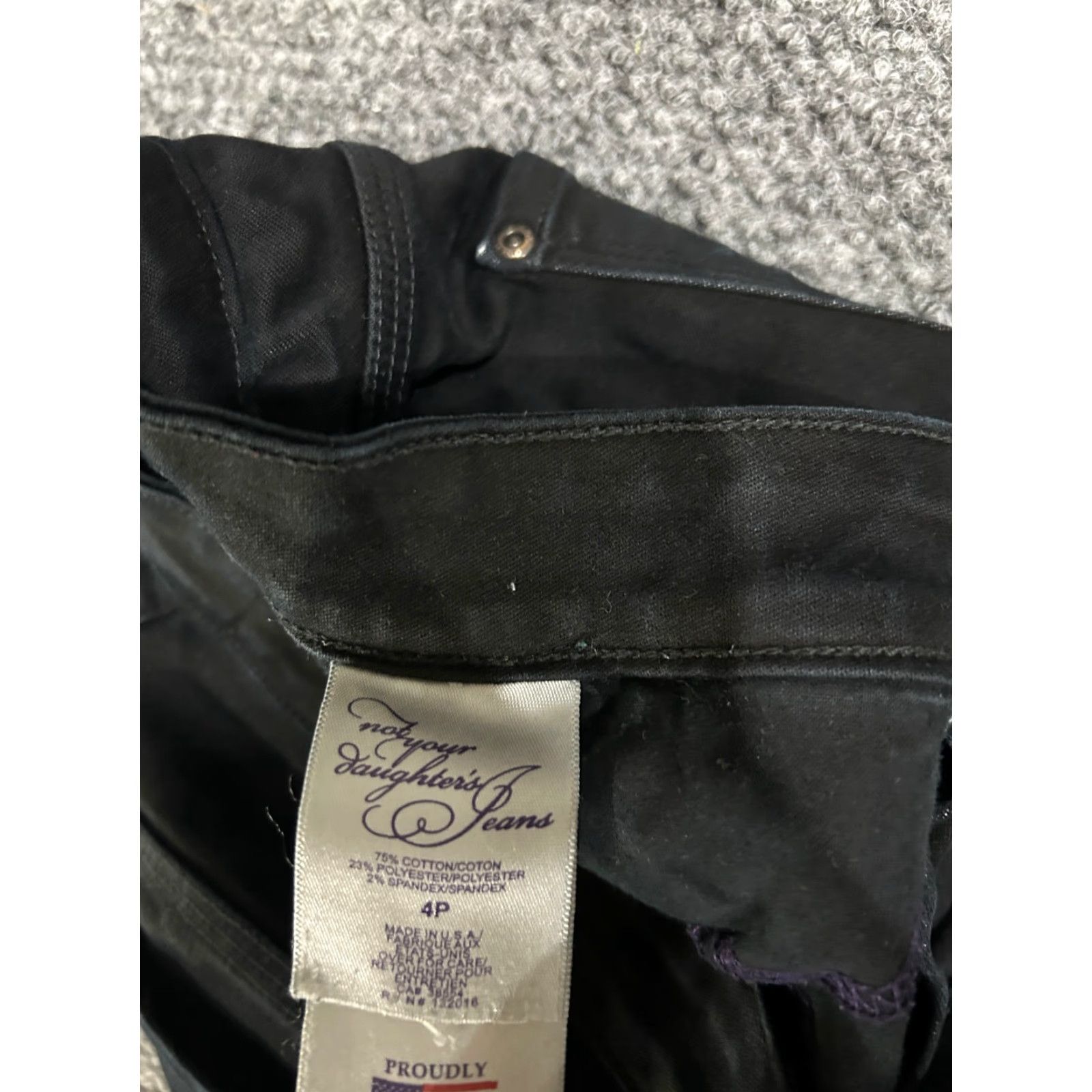 NYDJ **NYDJ Marilyn Straight Jeans Womens Petite Black Classic** User: **NYDJ Marilyn Black Petite Straight Jeans Womens Classic** Size 27" / US 4 / IT 40 - 5 Thumbnail