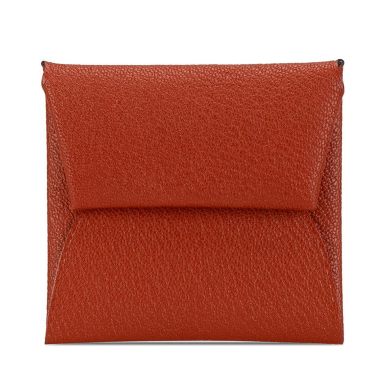 Hermes Hermes Hermes Bastia Coin Case Brown Leather Coin Case in Great Condition Size ONE SIZE - 1 Thumbnail