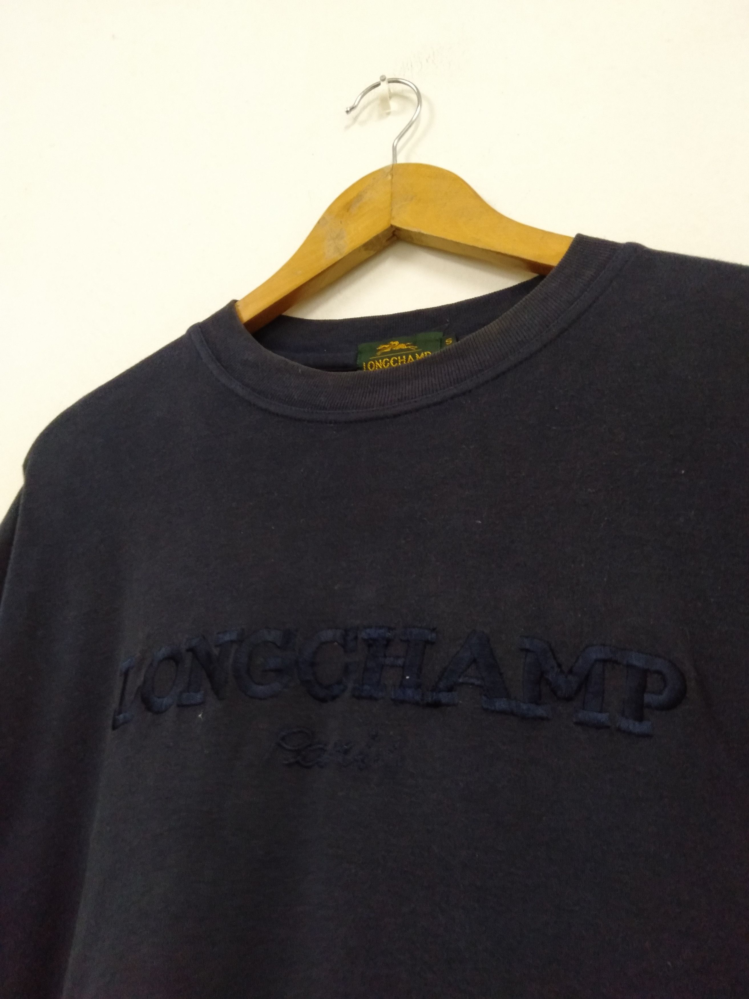 Longchamp Vintage Longchamp Embroidery Logo spell out t shirt Size US S / EU 44-46 / 1 - 5 Thumbnail