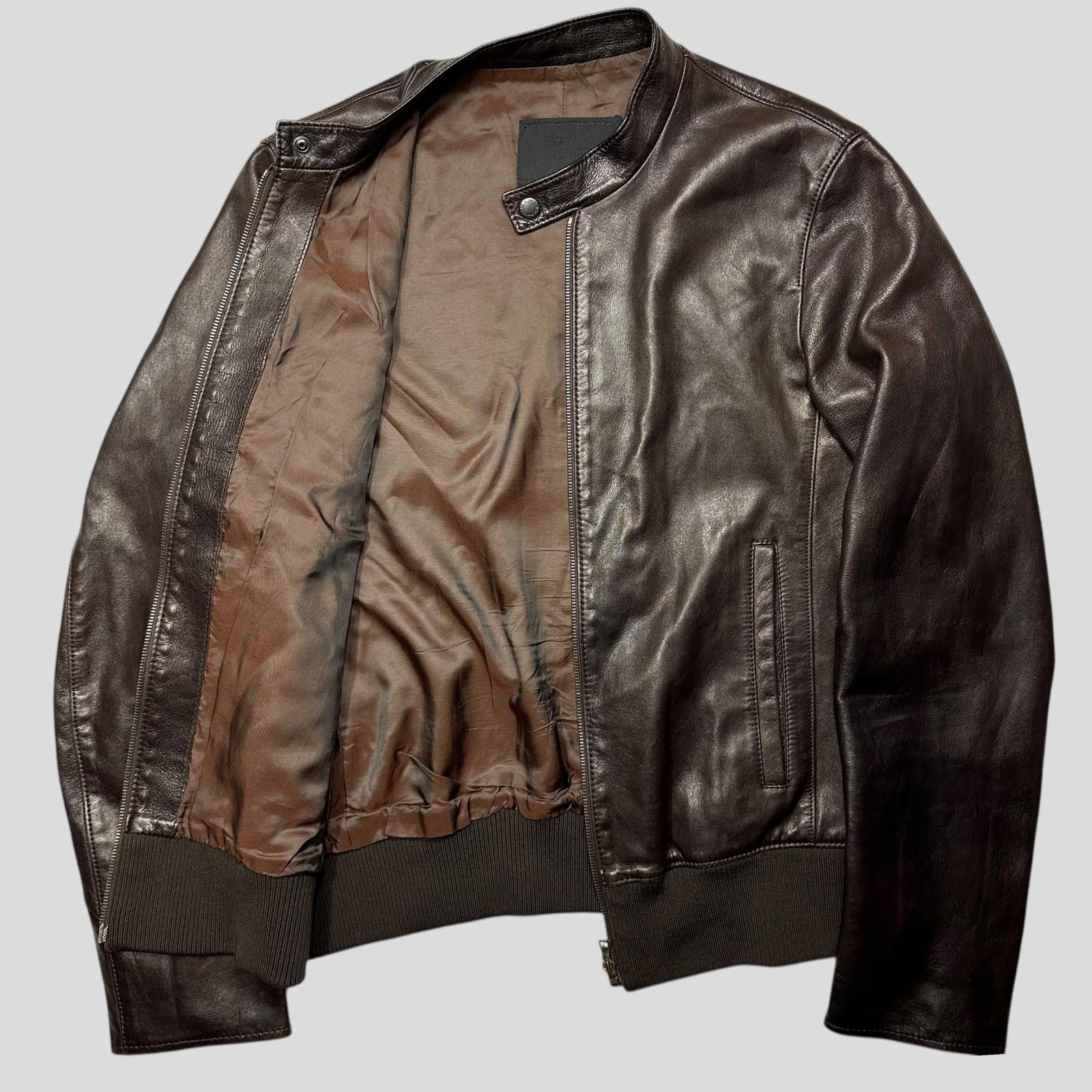 Prada Prada SS00 Iridescent Lined Ebony Leather Biker Jacket - M Size US M / EU 48-50 / 2 - 2 Thumbnail