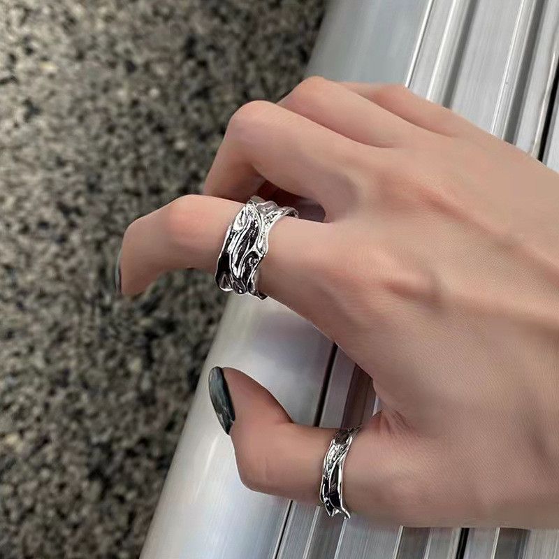 Jewelry Vibe Jewelry Rings Open Size Chrome Ring (Size 7-13) Size ONE SIZE - 2 Thumbnail