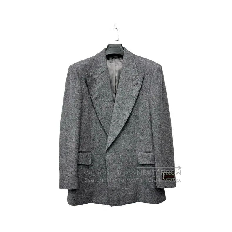 Gucci Gucci Woollen cuff logo suit Size 46R - 2 Thumbnail