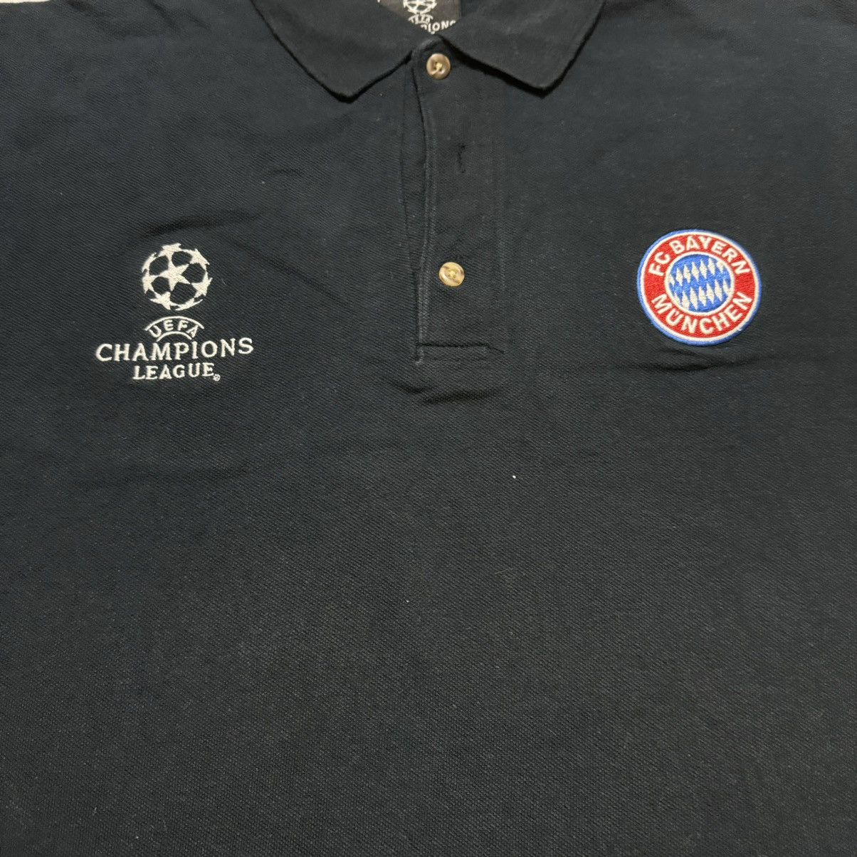 UEFA UEFA Champions League Bayern Munchen Munich Black Polo Shirt Size US M / EU 48-50 / 2 - 3 Thumbnail