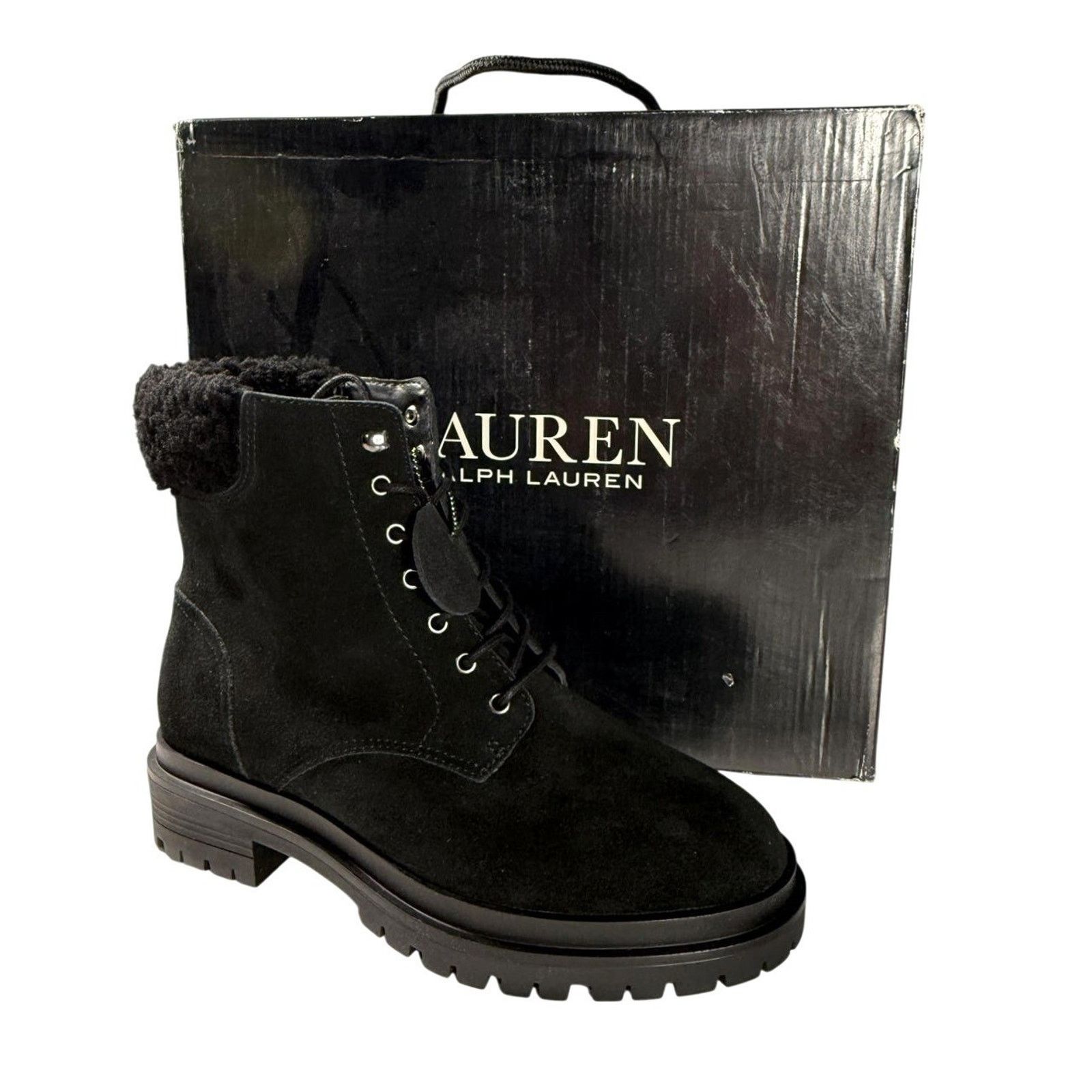 Lauren Ralph Lauren Lauren Ralph Lauren Suede Women's Lace-Up Boots Size 7 Size US 7 / IT 37 - 1 Thumbnail