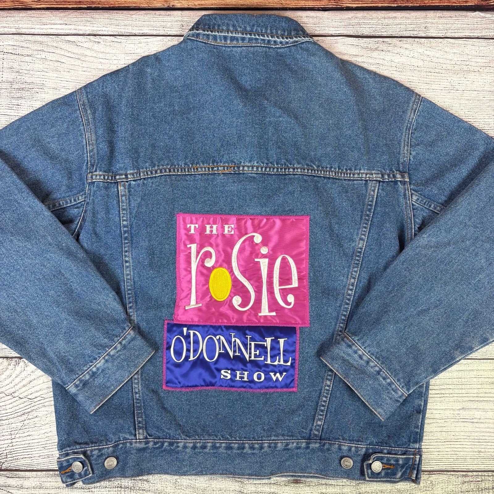 Vintage Vintage 1990s The Rosie O'Donnell Show Denim Jacket Size US L / EU 52-54 / 3 - 3 Thumbnail