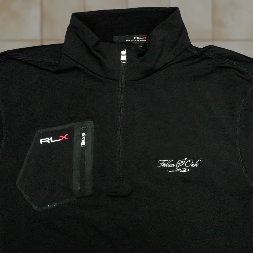 RLX Ralph Lauren RLX Ralph Lauren Pullover Mens XL Black Quarter Zip Performance Golf Size US XL / EU 56 / 4 - 1 Thumbnail
