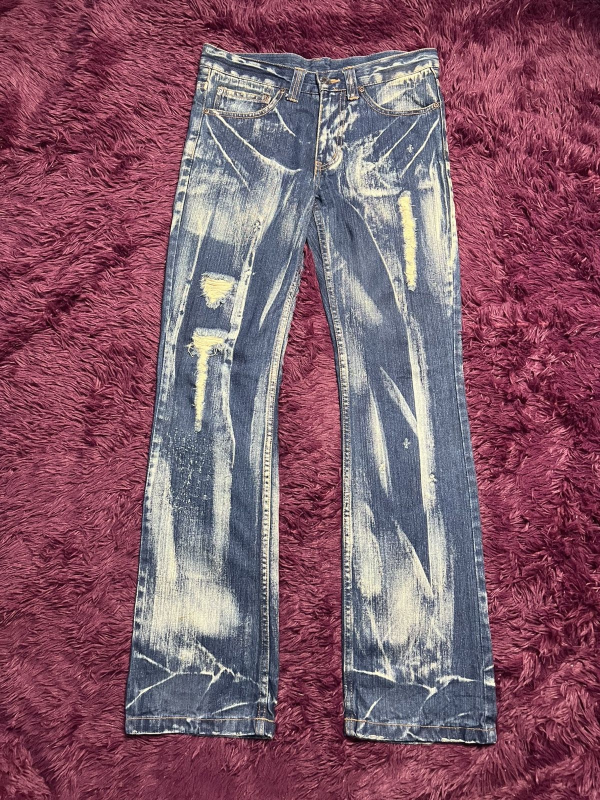 Japanese Brand World Jeans International Japanese Brand Distressed (45) Size US 31 - 1 Thumbnail