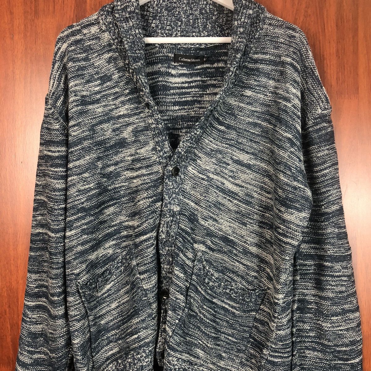 Japanese Brand Cathrine Museum Blue vintage knitwear Cardigan #7495 Size XL / US 12-14 / IT 48-50 - 5 Thumbnail