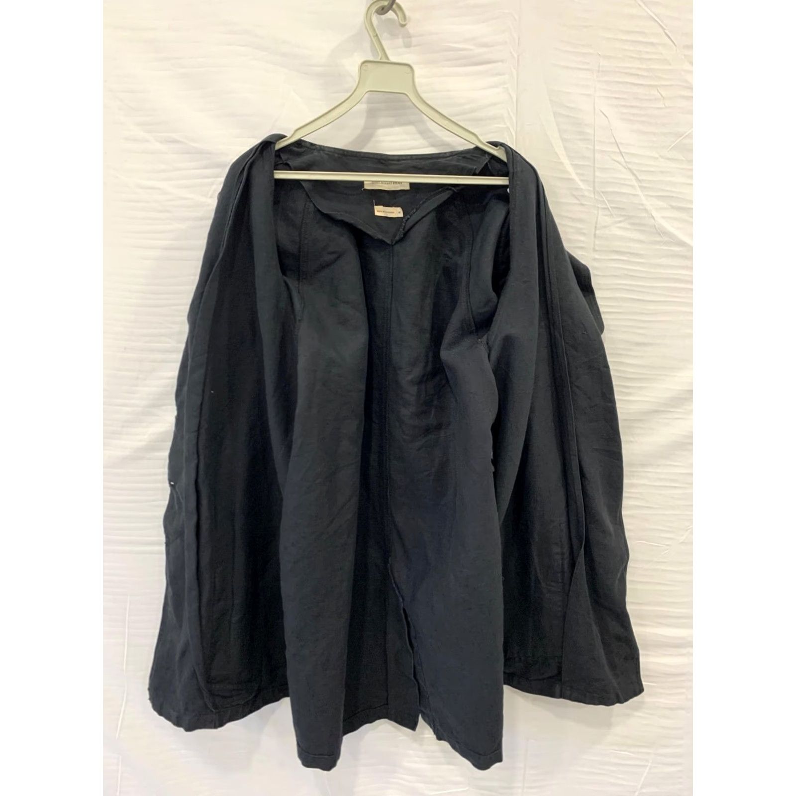 Isabel Marant Isabel Marant Étoile Women’s Linen Cotton Coat Black Oversized L Adult Women Coat Linen Cotton Patch Pockets 90s Minimalist Utility Overcoat Size L / US 10 / IT 46 - 6 Thumbnail