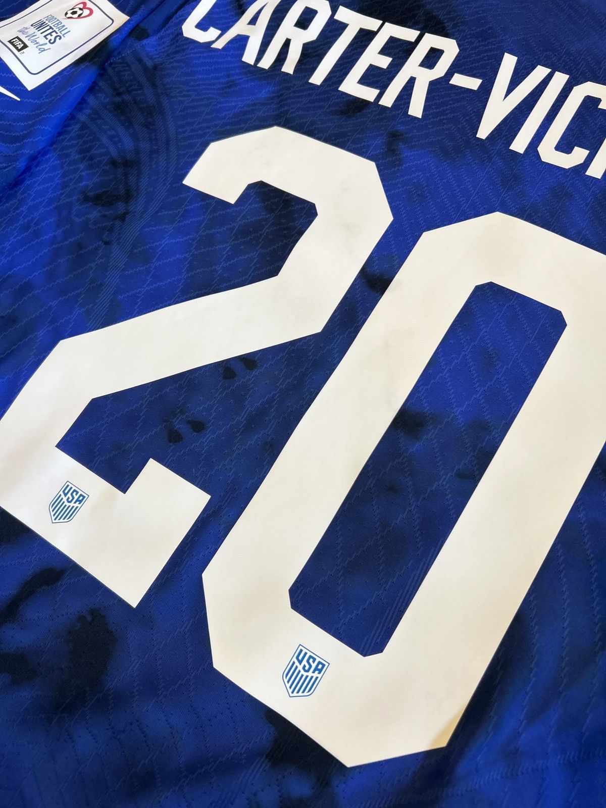 Nike 22/23 USA Carter-Vickers Away Shirt Size US L / EU 52-54 / 3 - 11 Thumbnail