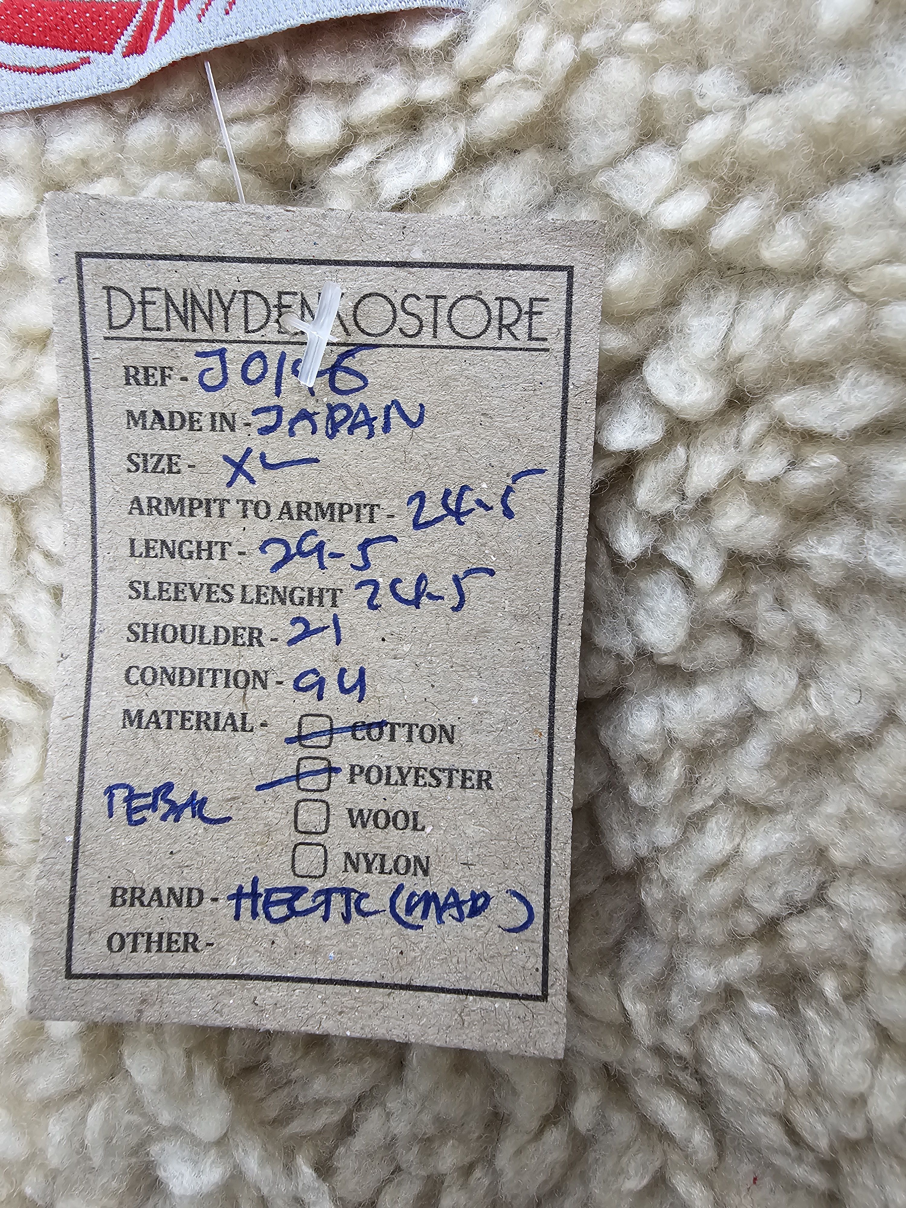 Japanese Brand MAD HECTIC Sherpa Denim Jeans Heavy Jacket J0146 Size US XL / EU 56 / 4 - 13 Thumbnail