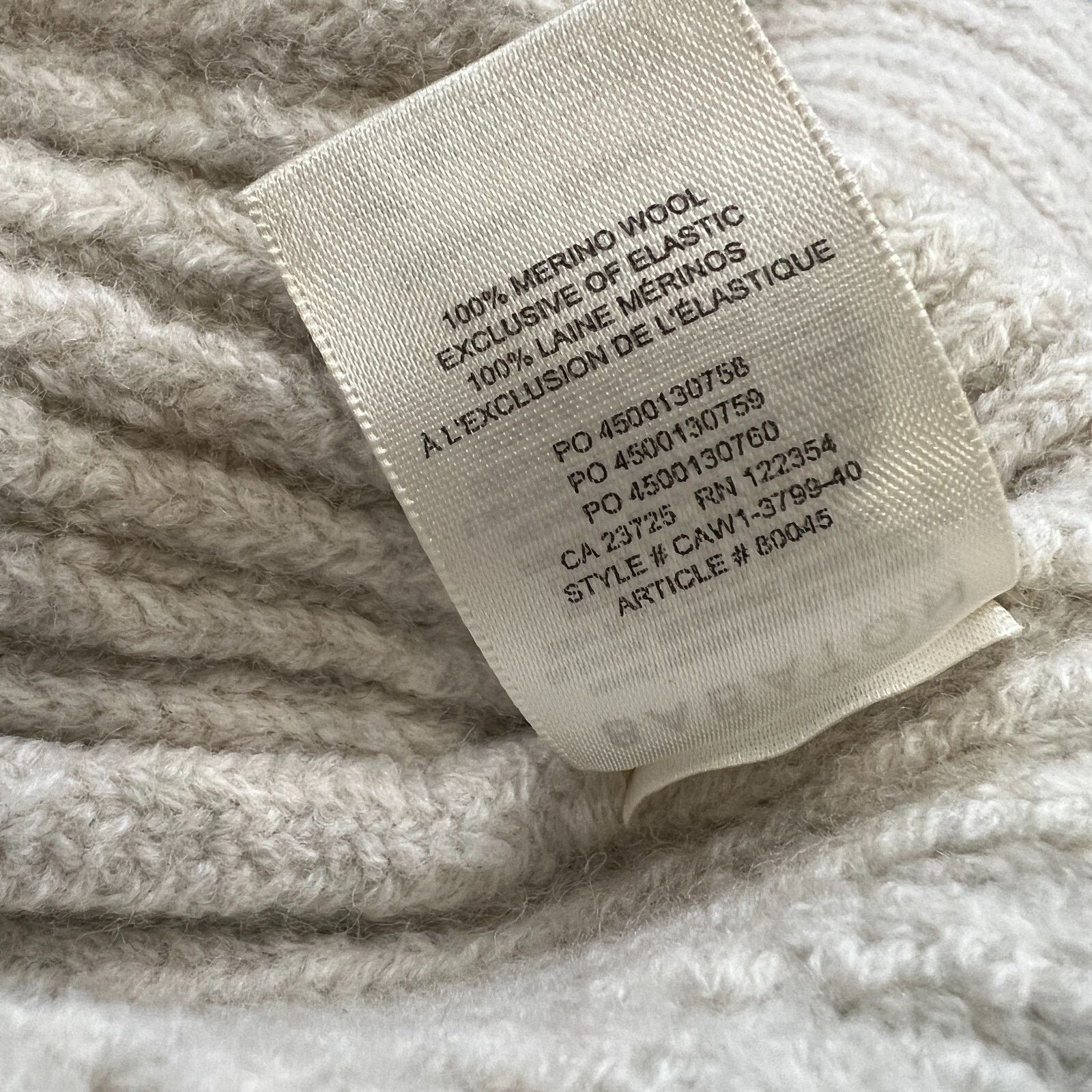 Aritzia Babaton Aritzia Sweater Merino Wool V Neck Knit Pullover Size S / US 4 / IT 40 - 6 Thumbnail