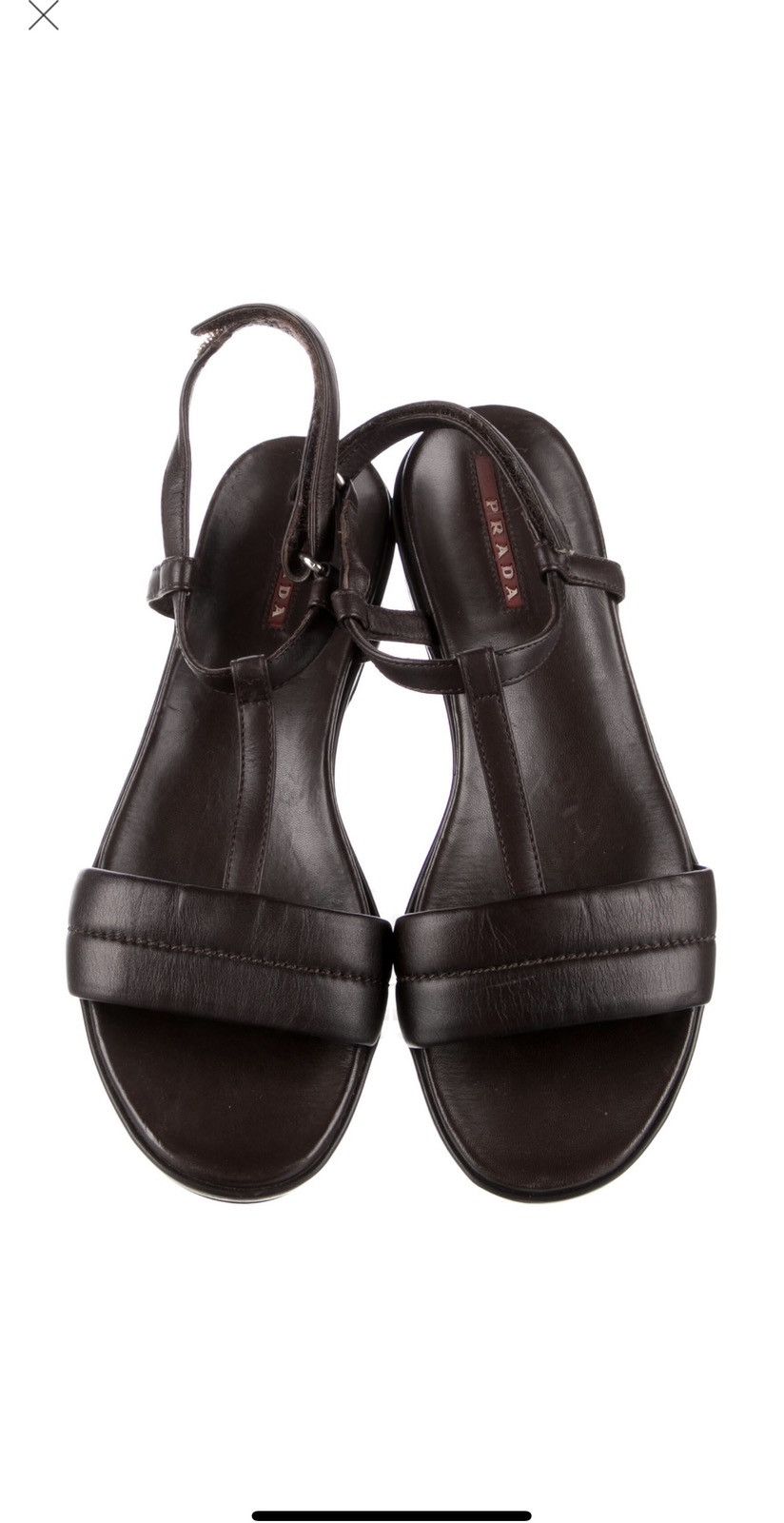 Prada Prada Sport Leather Slingback Sandals Size US 6.5 / IT 36.5 - 1 Thumbnail