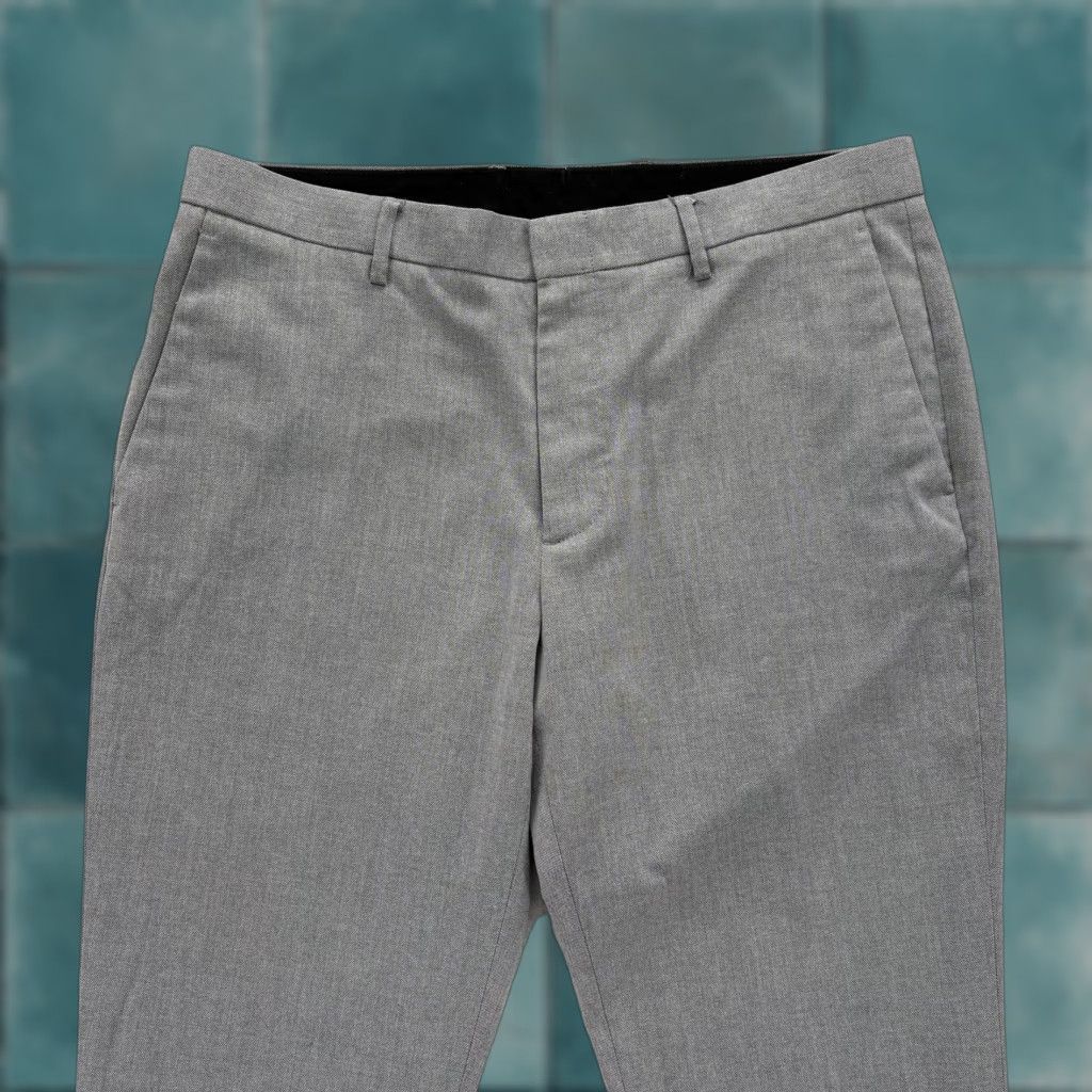J.Crew J.Crew Ludlow Dress Pants Mens 33x32 Gray Slim Fit Stretch Cotton Blend Business Pants Size US 33 - 1 Thumbnail
