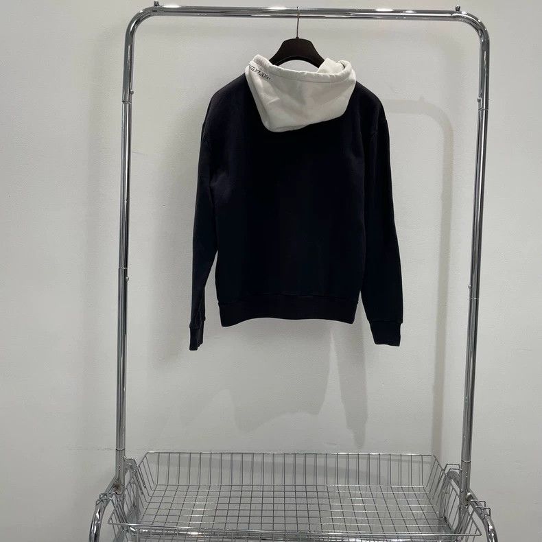 Louis Vuitton Louis Vuitton Black and White Color-Block Hoodie Size US M / EU 48-50 / 2 - 2 Thumbnail