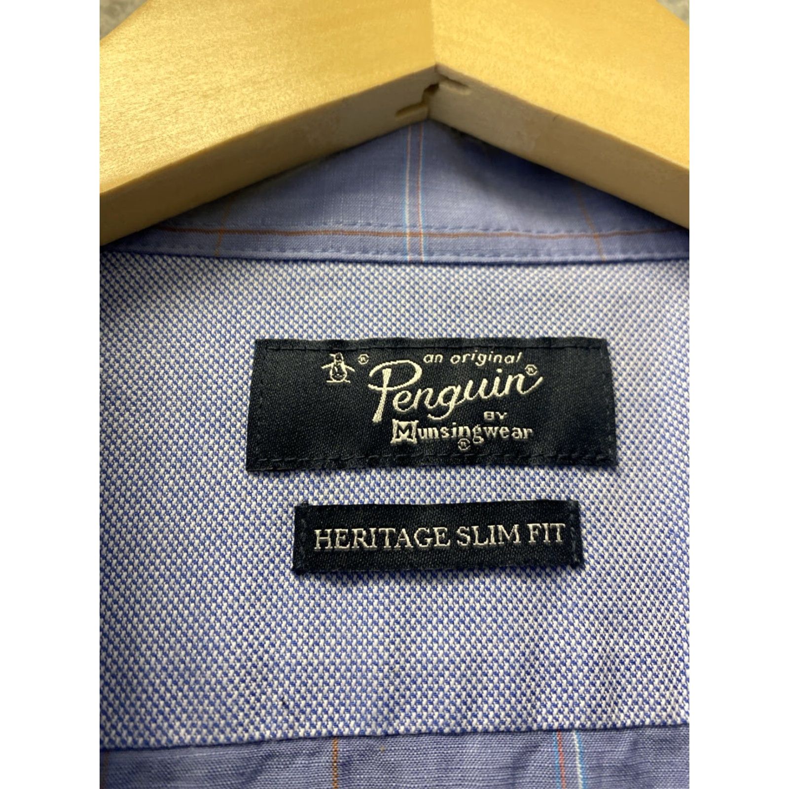 Original Penguin VINTAGE Original Penguin Cotton Shirt Mens Medium Blue Plaid Casual Dresswear Size US M / EU 48-50 / 2 - 4 Thumbnail