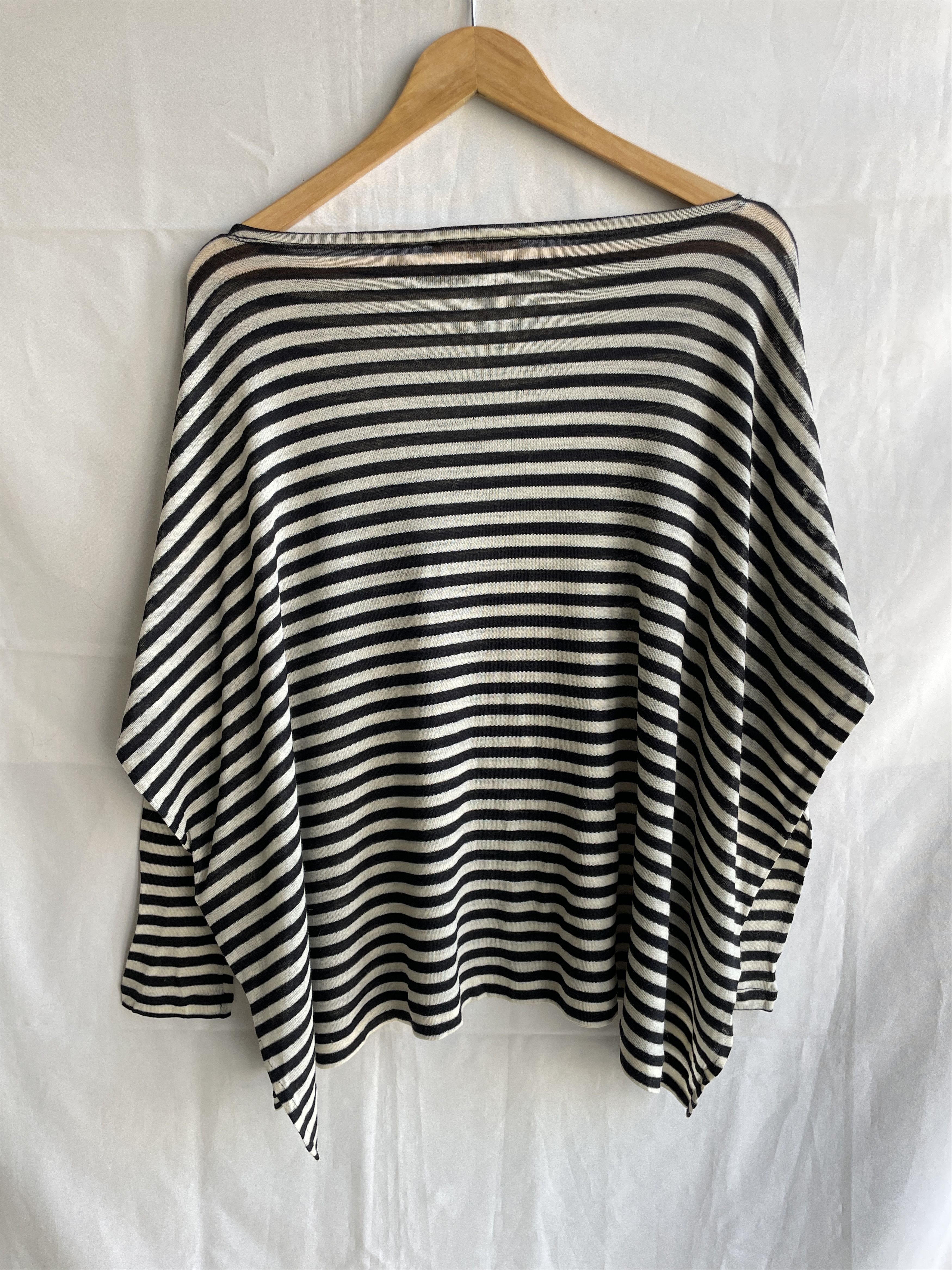 Other Jucca Women Striped Fleece Wool Oversized Lighweight Sweater Size M / US 6-8 / IT 42-44 - 2 Thumbnail