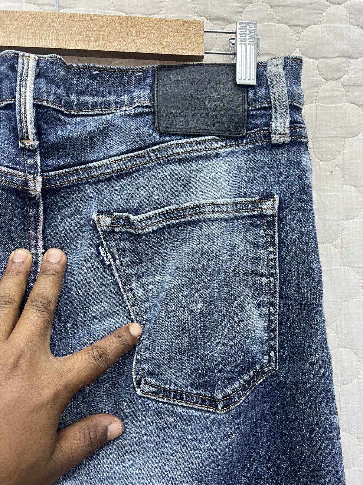 Levi's Made & Crafted ARCHIVES💥💥💥VTG JAPAN LEVIS BIG E 511 SALVAGED Size US 34 / EU 50 - 7 Thumbnail