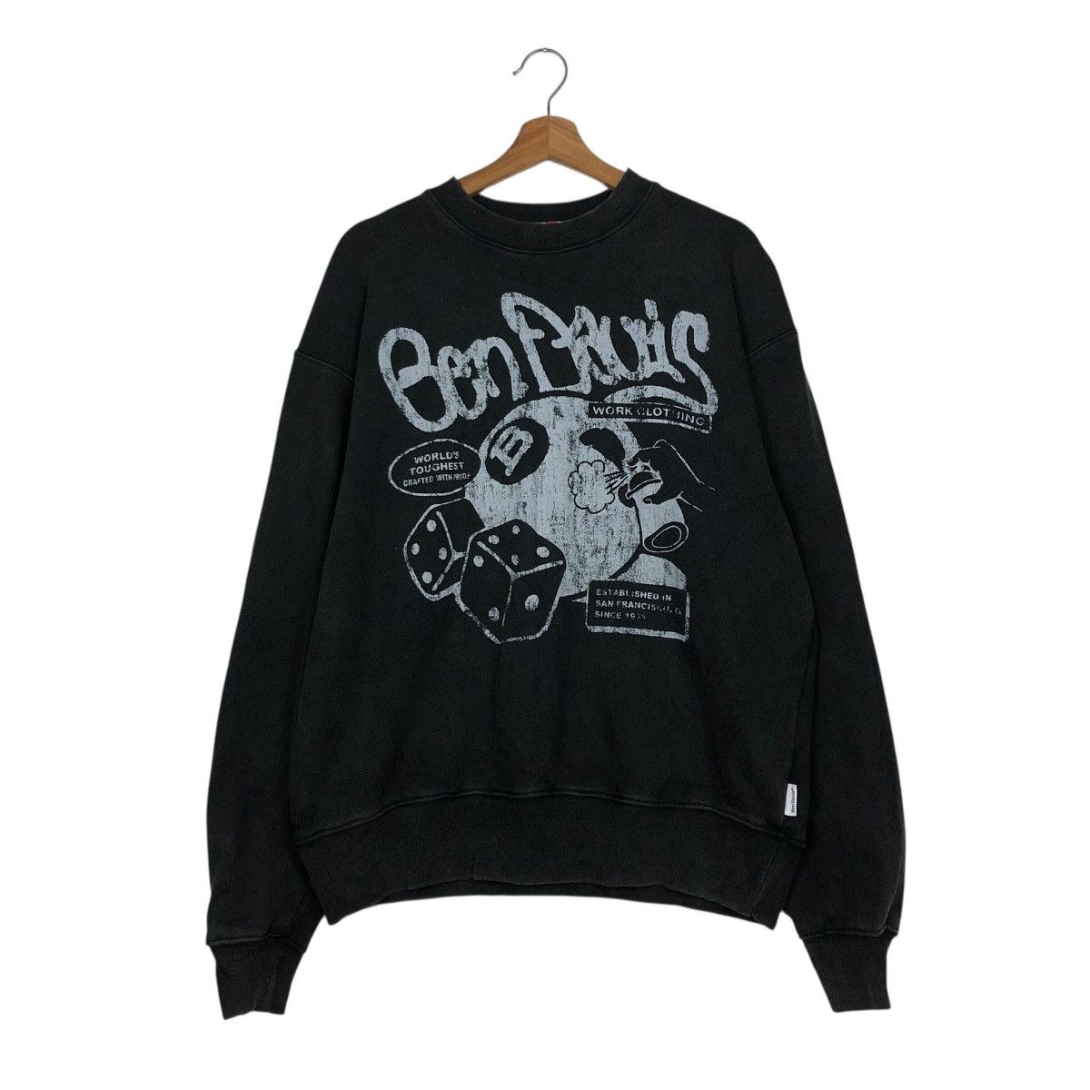 Japanese Brand 📌Vintage Sweatshirt Crewneck Ben Davis Big Logo Punk Style Size US M / EU 48-50 / 2 - 2 Thumbnail