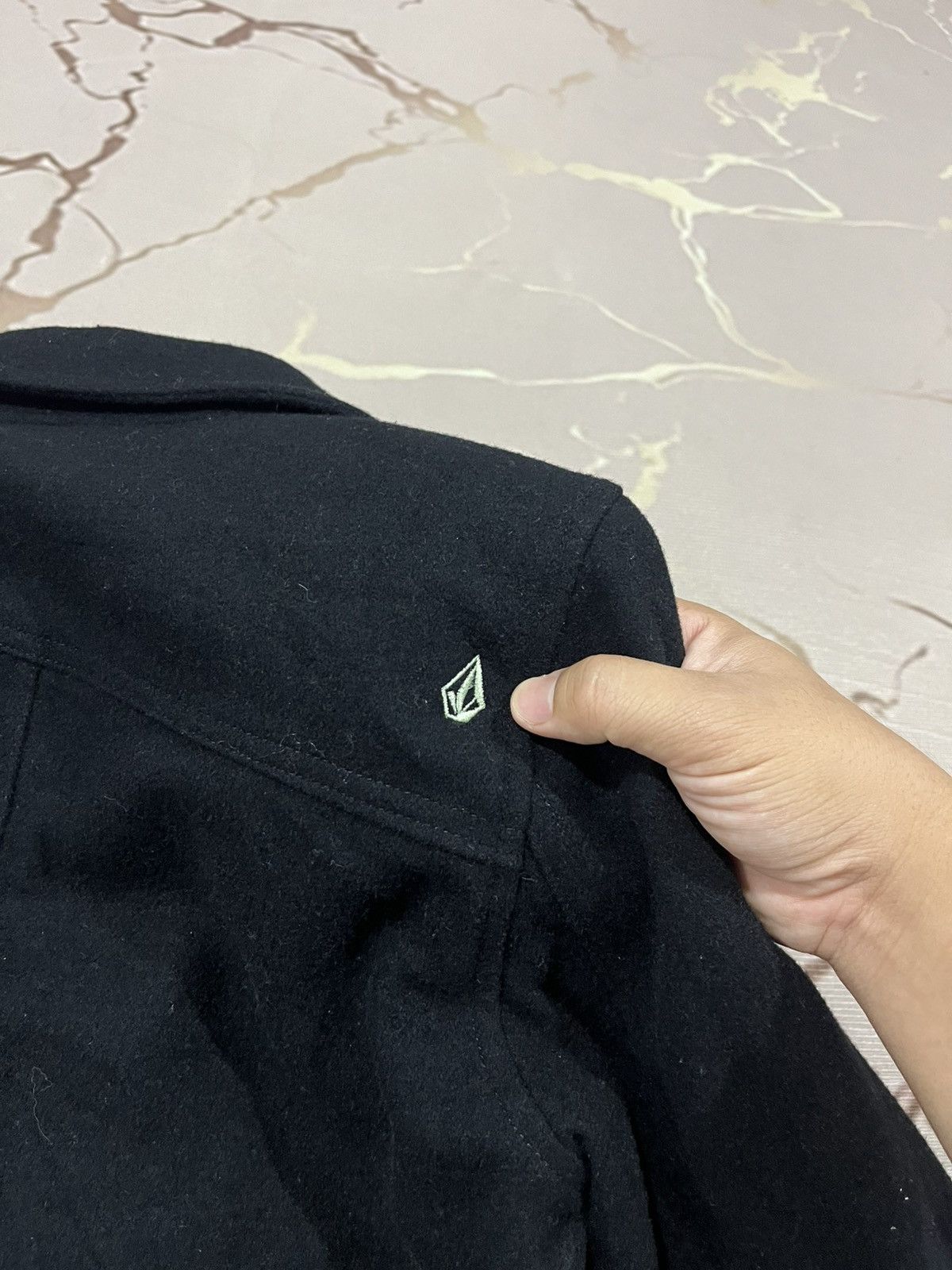 Volcom Volcom Wool Pea Coat Cropped Jacket Black Womens S Size S / US 4 / IT 40 - 15 Thumbnail