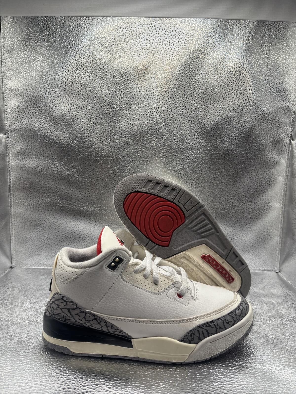 Jordan Brand Air Jordan 3 white cement reimagined PS Size US 5 / EU 37 - 1 Thumbnail