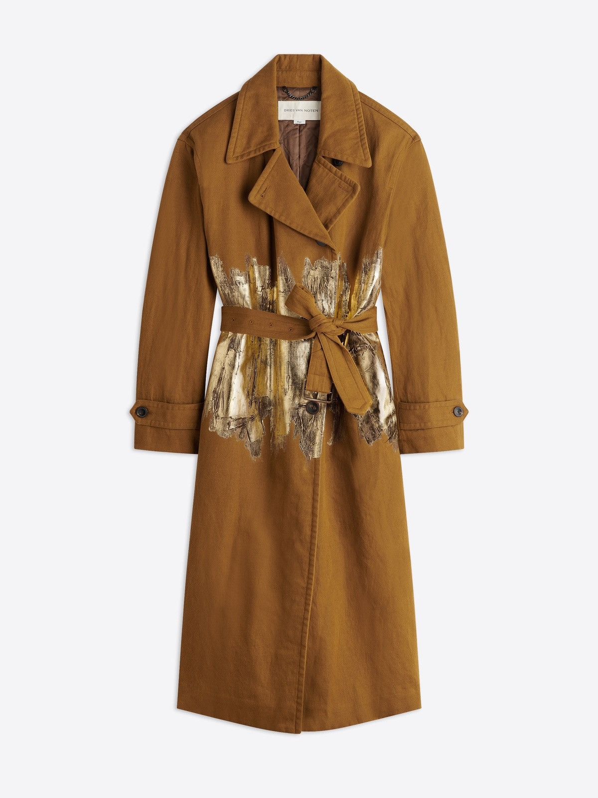 Dries Van Noten Dries Van Noten FW23 Ronas Hand Painted Foul Trench Coat Size M / US 6-8 / IT 42-44 - 6 Thumbnail