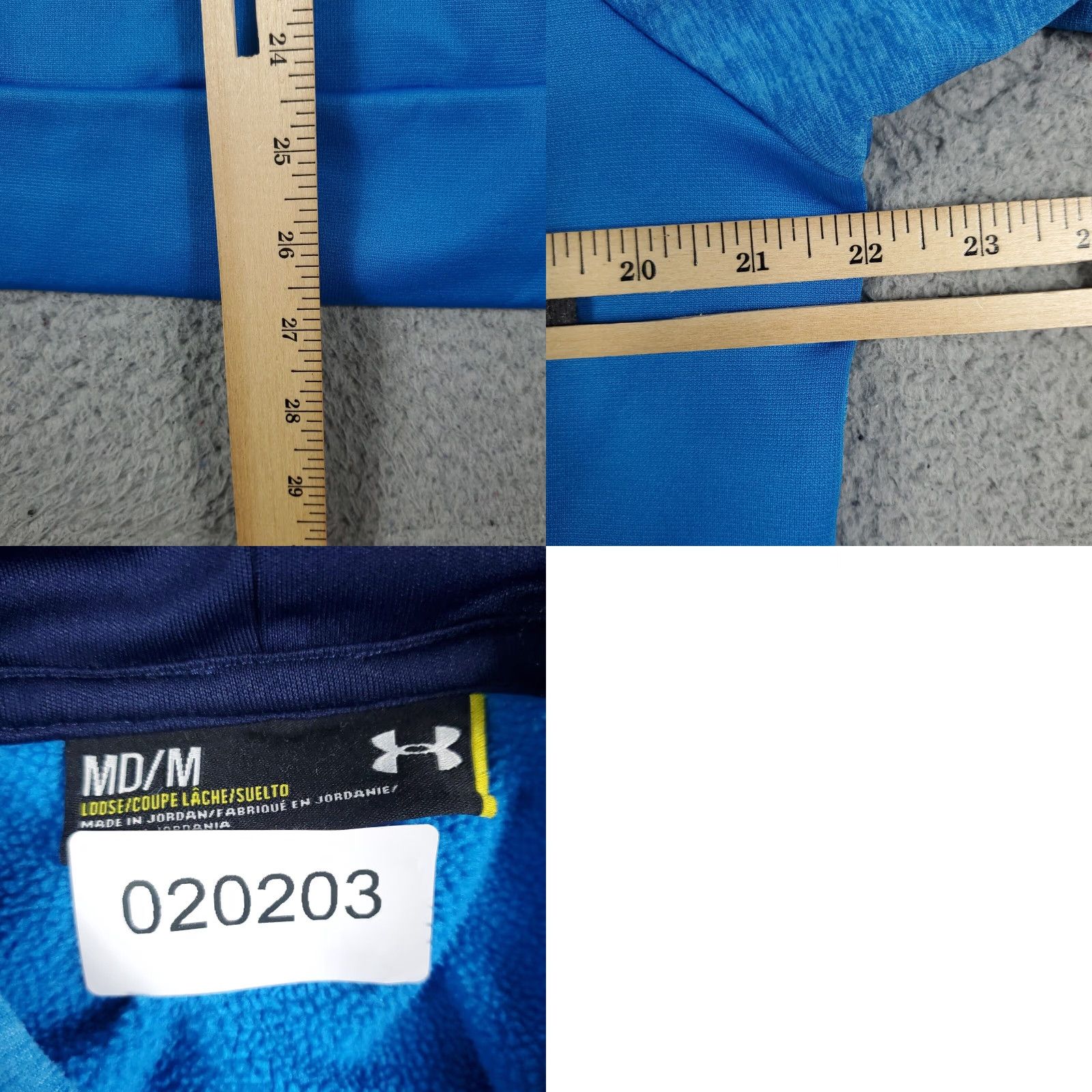 Under Armour Under Armour Hoodie Mens M Blue Pullover Sweatshirt Sweatshirt Pullover Hoodie Casual Athletic Logo Size US M / EU 48-50 / 2 - 8 Thumbnail