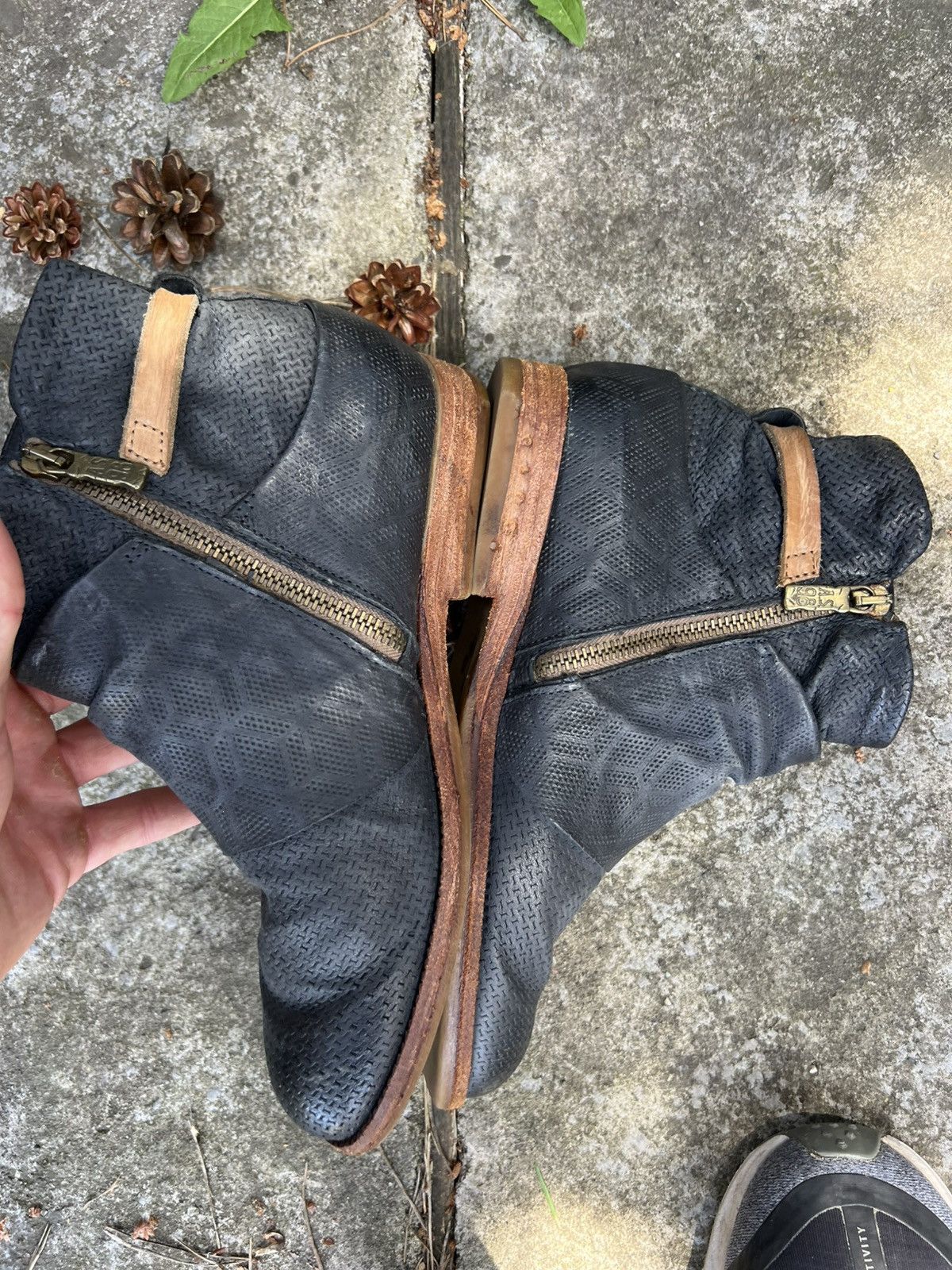A.S.98 AS 98 Airstep ladies avant-garde leather boots shoes Size US 7.5 / IT 37.5 - 2 Thumbnail
