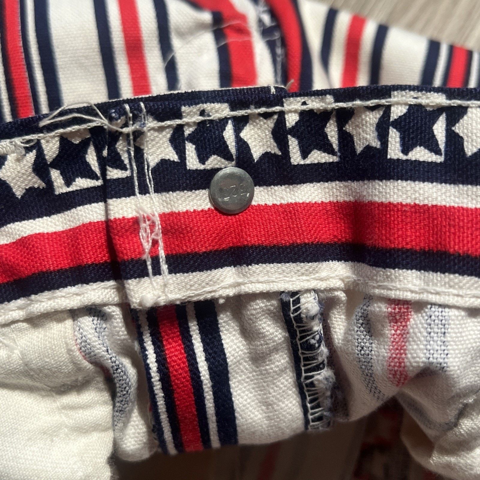 Levi's 60s Vintage LEVI'S Big E Stars Stripes Flare Jeans 29 27 VGC Size US 29 - 15 Thumbnail