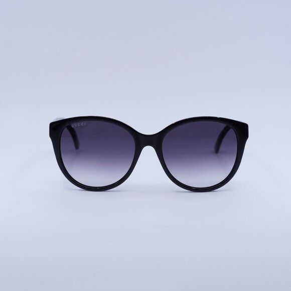 Gucci Gucci GG0631S 001 Sunglasses Black Round Frame, Grey Size ONE SIZE - 2 Thumbnail