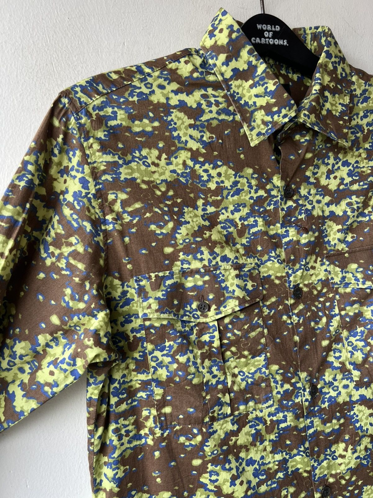 A.P.C. Vintage A.P.C. Made in France Camouflage Long Sleeve Shirt Size US M / EU 48-50 / 2 - 8 Thumbnail