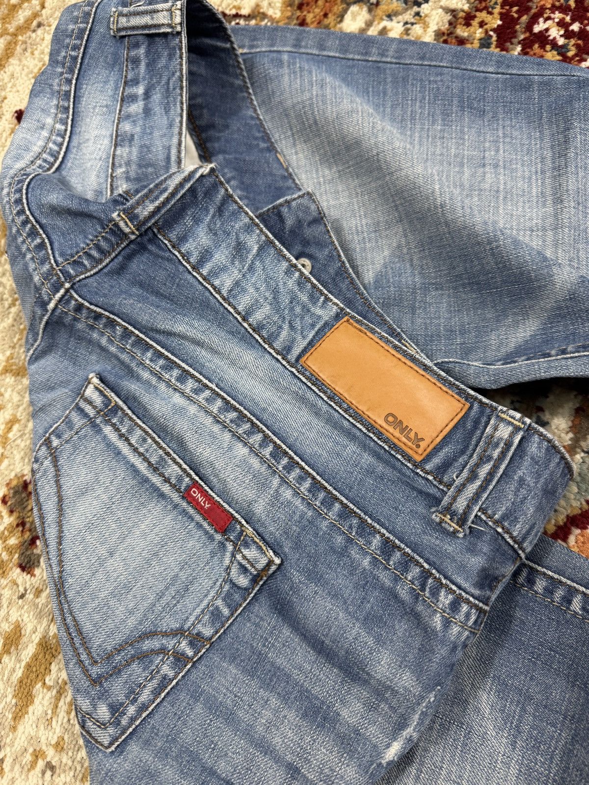 Japanese Brand × Kapital ᶠᵃⁿᶜʸᵍᵘʸ Y2K Flared Denim Boootcut Flared Jeans Cargo Pant Size US 32 / EU 48 - 5 Thumbnail