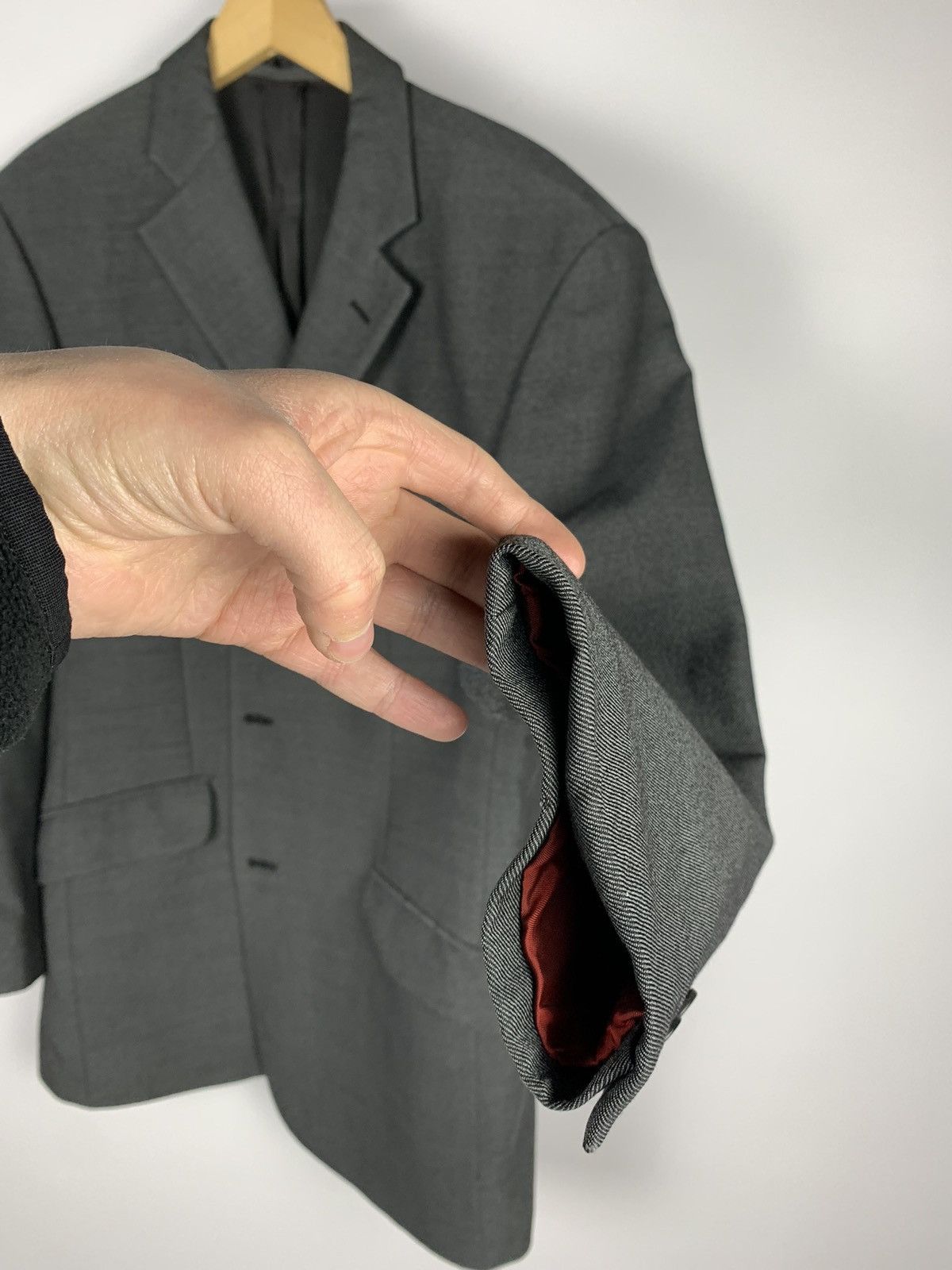 Balmain Vintage Balmain Paris Charcoal Blazer Suit Jacket Men’s 40S Size 40S - 23 Thumbnail