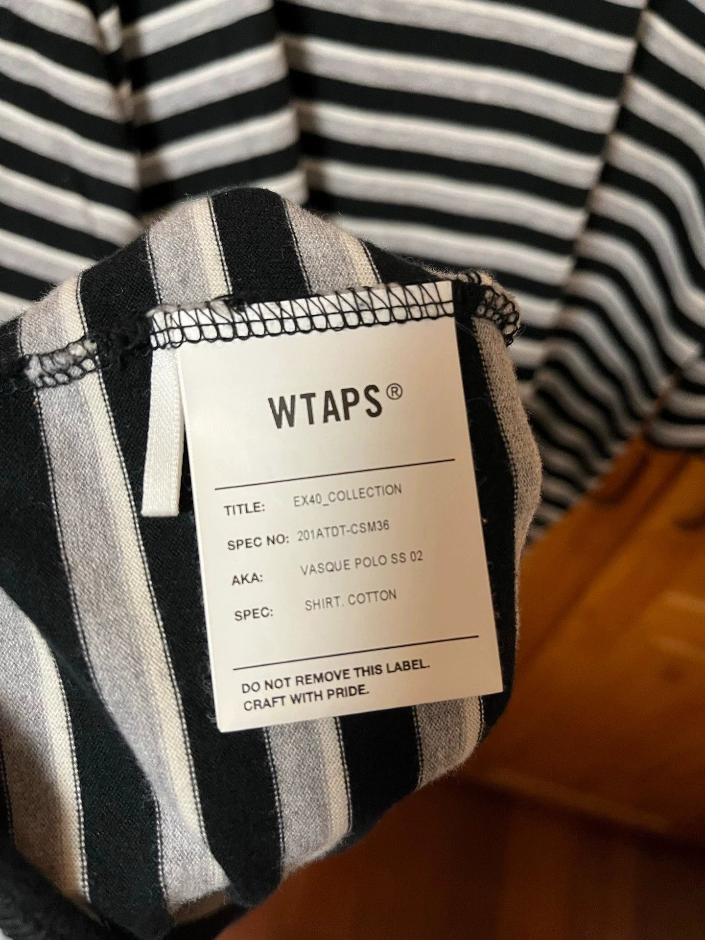 Wtaps WTAPS VASQUE 20SS Black Striped Polo Short Sleeve M Size US M / EU 48-50 / 2 - 6 Thumbnail