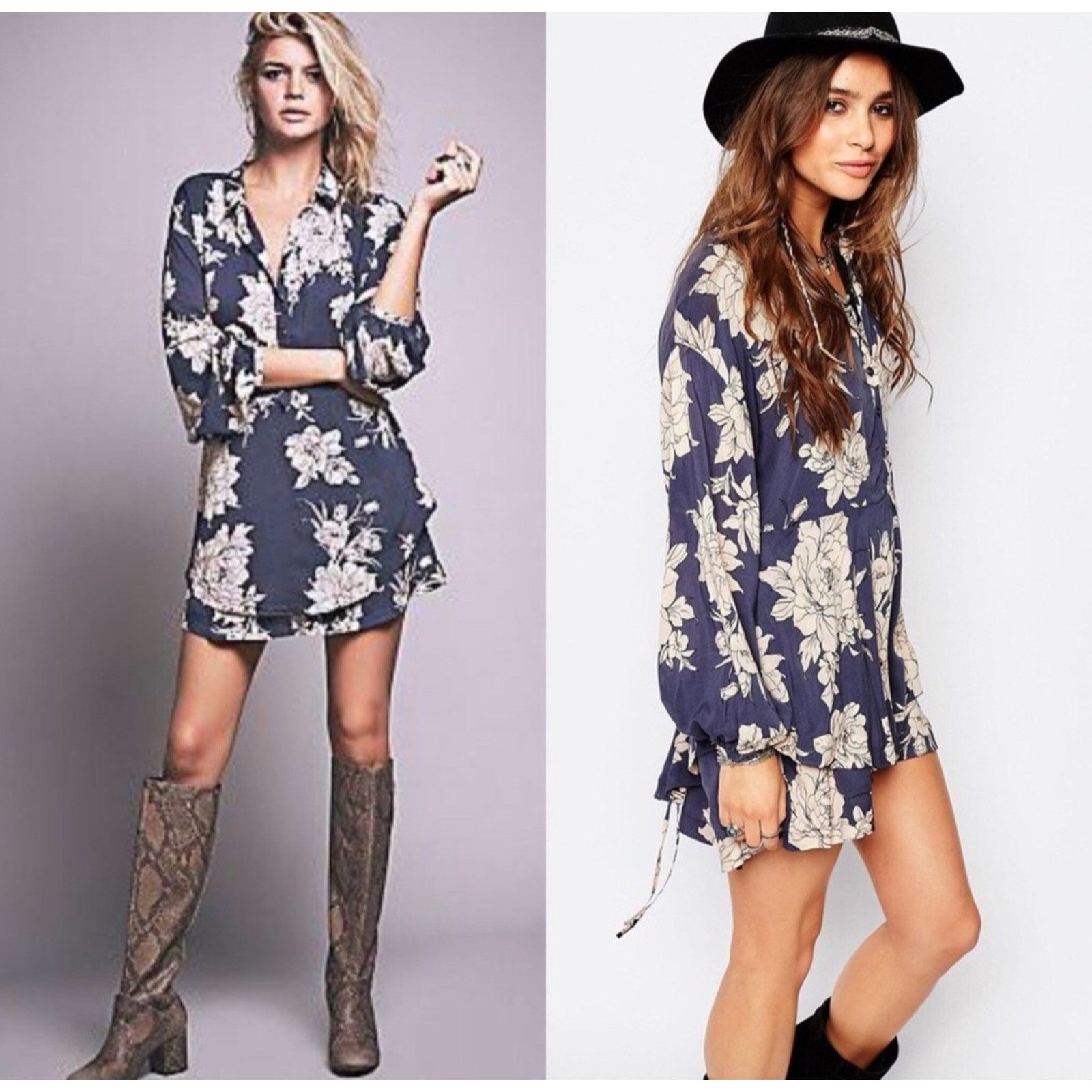 Free People Free people long sleeve floral shake it mini dress buttons M Size M / US 6-8 / IT 42-44 - 5 Thumbnail
