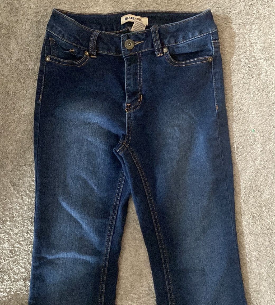 Vintage Retro, Blue Spice, Dark Wash, Flare Leg, Denim Jeans Size 28" / US 6 / IT 42 - 4 Thumbnail