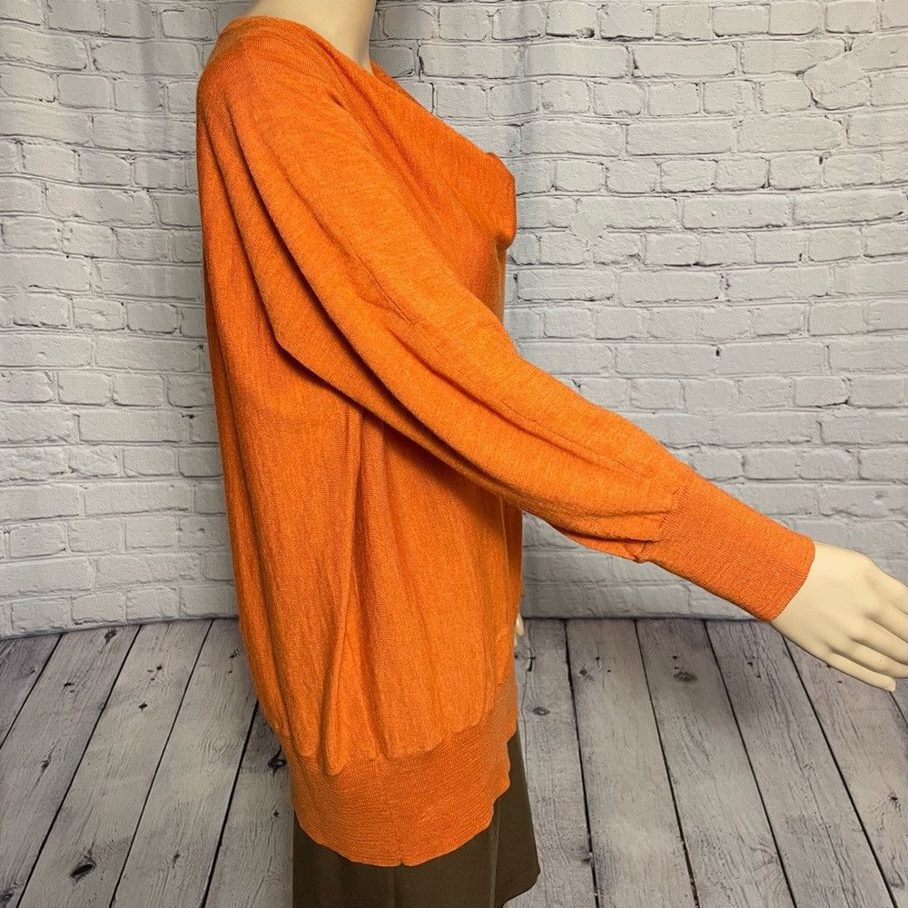 Talbots New Talbots Merino Wool Orange Cowl Neck Sweater Size 2X Pe Size XXL / US 16-18 / IT 52-54 - 4 Thumbnail